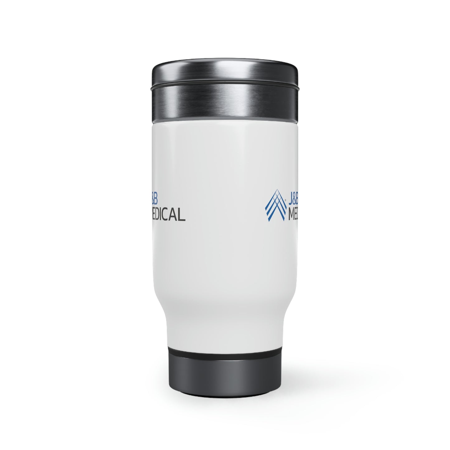 Stainless Steel Travel Mug with Handle, 14oz - J&B Medical