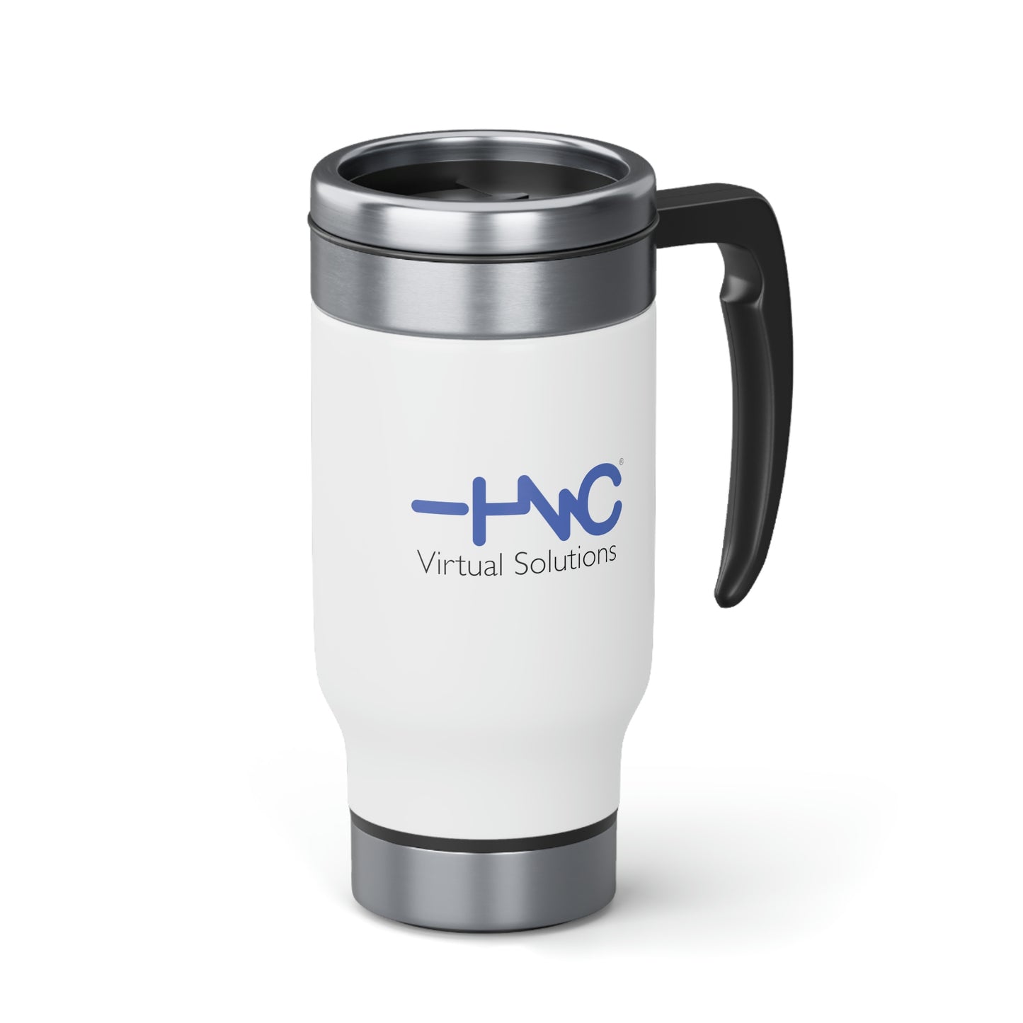 Stainless Steel Travel Mug with Handle, 14oz - HNC