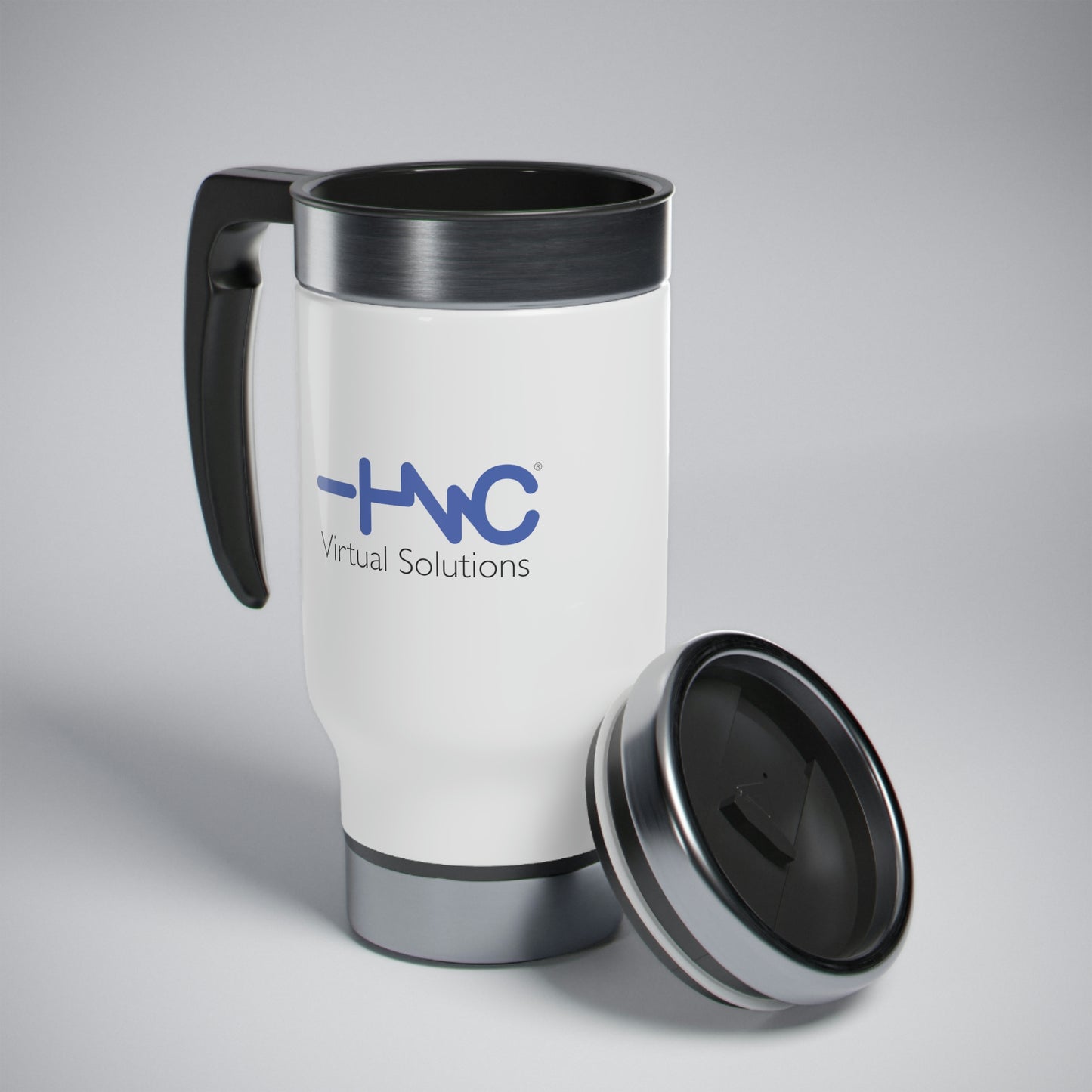 Stainless Steel Travel Mug with Handle, 14oz - HNC