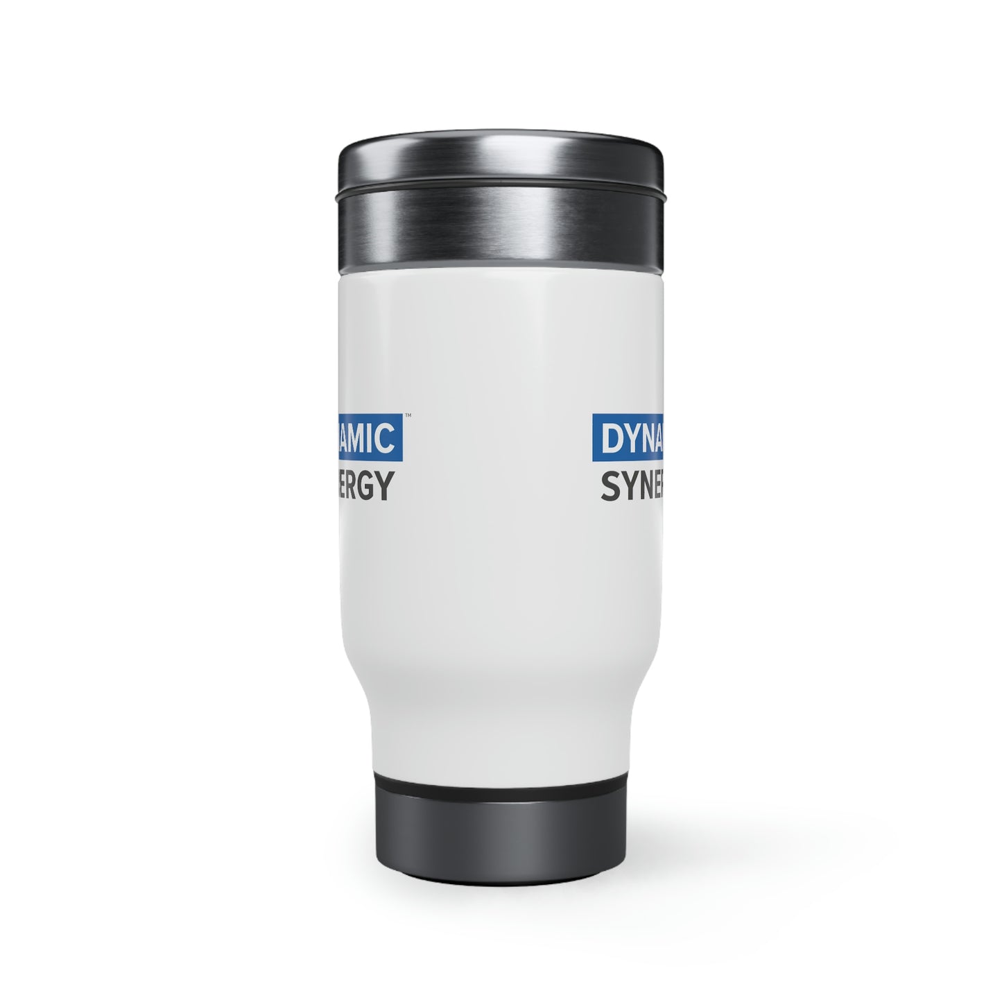 Stainless Steel Travel Mug with Handle, 14oz - Dynamic Synergy