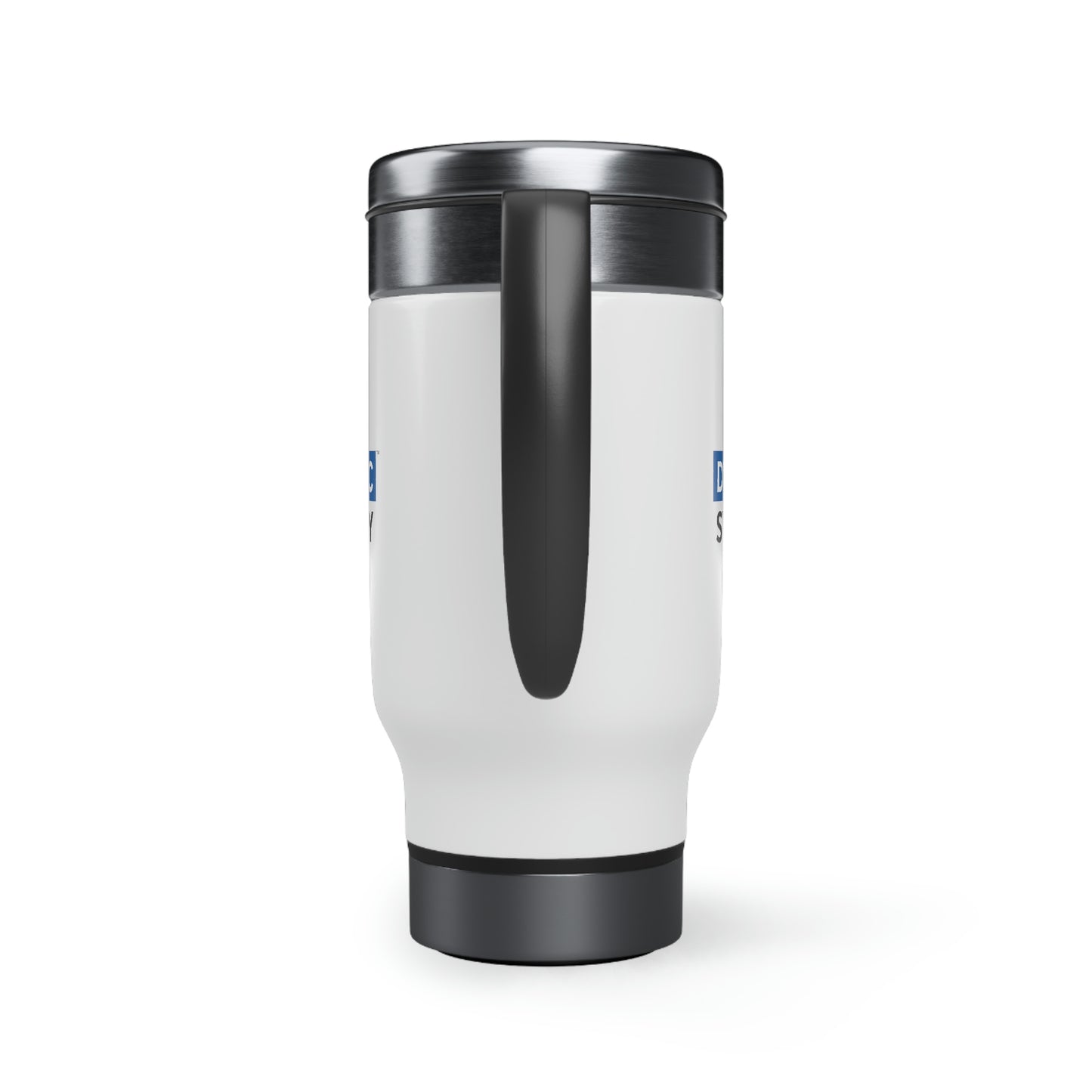 Stainless Steel Travel Mug with Handle, 14oz - Dynamic Synergy