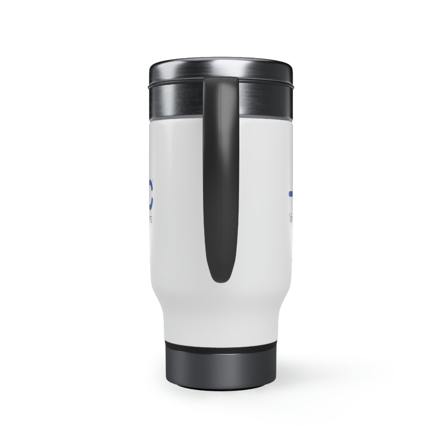 Stainless Steel Travel Mug with Handle, 14oz - HNC