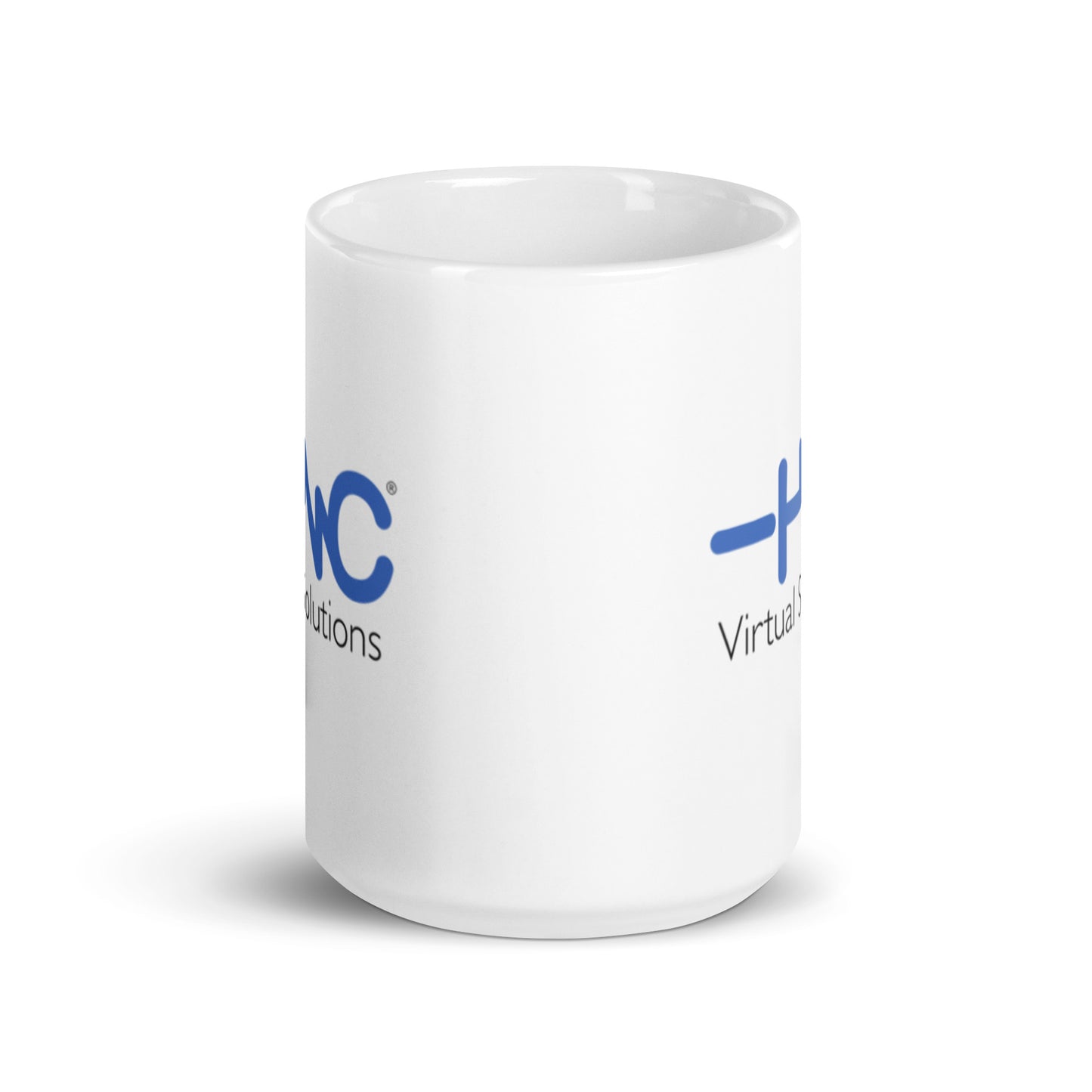 White glossy mug