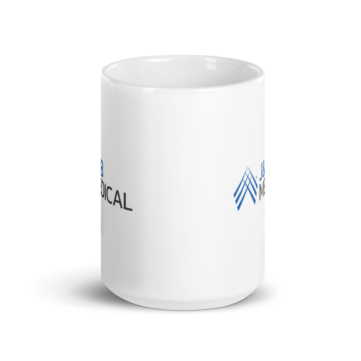 White glossy mug